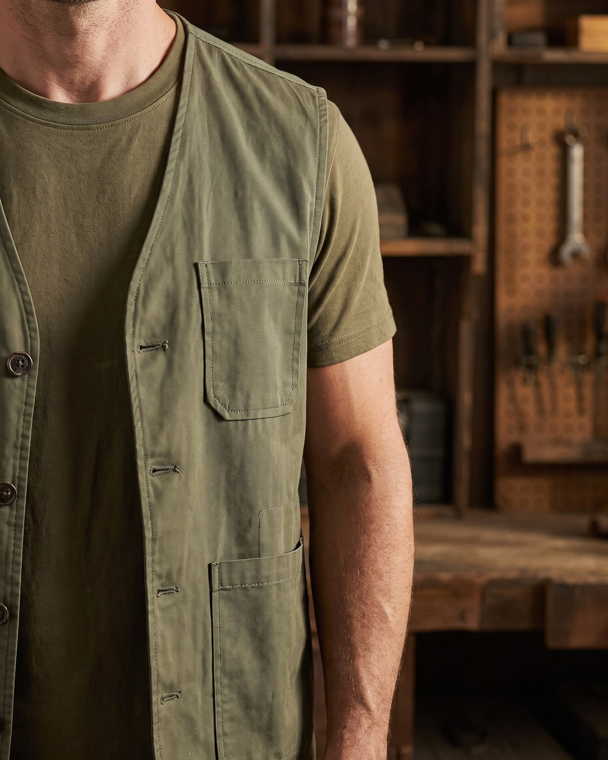 Severino Cotton Utility Vest